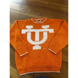 Vintage Barrel Tennessee Volunteers Acrylic Orange Sweater Logo Kids 14/16‎ VOLS